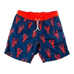 Goodfellow Men Swim Trunks Lobster .. Red/blue Sz M New
